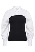 Merciacc Poplin Mix Knit | White