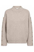 Rowcc Button Sleeve Knit | Bone – nedsat