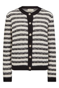 Jazz Cardigan 206484 | Moonbeam Melange W. Black | Cardigan fra Freequent – nedsat