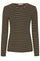 Langarm-T-Shirt | Schwarz/Gold | T-Shirt von Marta du Chateau