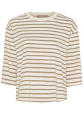 Brooklyn Tee | Beige/Fango | T-shirt fra Marta du Chateau