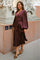 Rimini Heavy Sateen Dress | Burgundy | Kjole fra Neo Noir