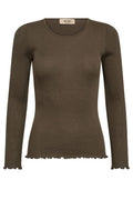 Elaine O-LS Seamless Tee | Meeresschildkröte | T-Shirt von Mos Mosh – nedsat