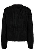 Fro O Neck Cardigan | Black | Strik fra Liberté