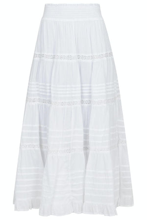Felicia S Voile Skirt 161872 | White | Nederdel fra Neo Noir
