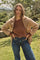 Fiona Faux Shearling Jacke | Helles Cognac | Jacke von Mos Mosh 