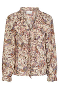 Ivey Art Paisley Bluse | Creme | Bluse von Neo Noir – nedsat