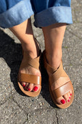 Crossed Sandals | Sand | Sandaler fra Lazy Bear – nedsat