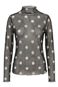 Soft Polka Mesh | Black | Mesh fra Avery – nedsat