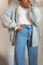 Ruffle Knit | Light Grey | Strik fra Avery