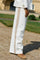 Beata Ramie Pant Long | Ecru | Hosen von Mos Mosh