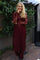 Lacy Ls Long Dress | Bordeaux Lace | Kjole fra Liberté