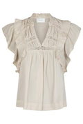 Jayla S Voile Top 159881 | Ivory | Top fra Neo Noir – nedsat