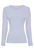 Josiane LS Tee | Celeste/greggio | Bluse fra Marta du Chateau – nedsat