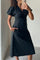 Illana Popeline Kleid | Schwarz | Kleid von Neo Noir