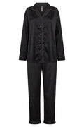 Satin-Pyjama | Schwarz | Nachtwäsche von Hype the Detail