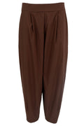 Davina Barrel Pant | Kaffee | Hose von Black Colour