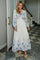 Silfi Flower Print Dress | Blue | Kjole fra Neo Noir