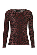 Mesh Ls Tshirt | Bordeaux Lux Leo | Bluse fra Liberté – nedsat