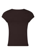 Ettia Baby Tee | Burgundy | T-Shirt fra Neo Noir