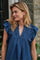 Jayla Denim Top | Blau | Bluse von Neo Noir