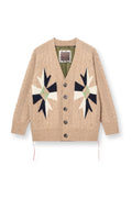Rio Quilt Cardigan | Bone Brown | Strik fra Mos Mosh