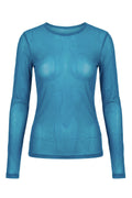 Bobbie Basic Mesh | Blue | Mesh bluse fra Avery – nedsat