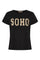 Herdis Tee | Black/Beige | T-shirt fra Marta du Chateau