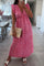 Sun Leo Ruffle Dress | Dark Pink | Kjole fra Avery