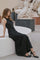 Celinie Heavy Sateen Dress | Black | Kjole fra Neo Noir