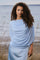 Cottuna Drapy Mesh Top | Light Blue | Bluse fra Neo Noir