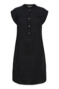 Luma Linen Dress | Black – nedsat