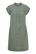 Luma Linen Dress | Military – nedsat