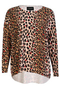 Alma Ls Top | Lux Leo Red Heart | Bluse fra Liberté – nedsat