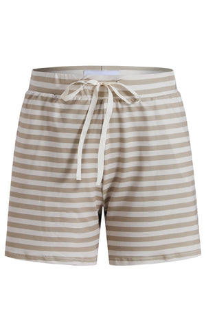 Alma Shorts | Sand Ivory Stripe | Alma fra Liberté