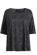 Alma Tshirt | Black Grey Lace | TShirt fra Liberté – nedsat