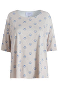 Alma Tshirt | Ivory Cobolt Shell | Tshirt fra Liberté – nedsat