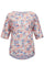 Alma Tshirt | Peachy Blue Flower | Tshirt fra Liberté