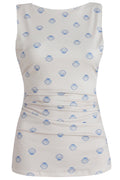 Alma Turn Top | Ivory Cobolt Shell | Top fra Liberté – nedsat