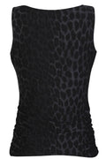 Alma Turn Top | Dark Grey Leo | Vendbar top fra Liberté – nedsat