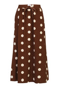 Alma Loose Skirt | Brown Creme Dot | Nederdel fra Liberté – nedsat