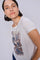 Flori O-SS Tee | Ecru | T-Shirt von Mos Mosh