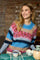 Sophie Striped Jumper | Blue Multi | Strik fra Black Colour