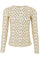 Annie Mesh Blouse | Yellow Dot | Bluse fra Black Colour