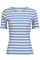 Natalia Ss Bluse | Blau Weiß Rose Streifen | Bluse von Liberté