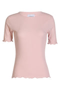 Natalia Ss Blouse | Baby Rose Solid – nedsat
