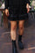 Nor Frill Skirt | Black Sequins | Nederdel fra Liberté