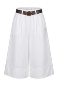 Zita Cotton Bermuda Shorts | White – nedsat