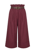 Zita Cotton Bermuda Shorts | Burgundy – nedsat
