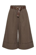 Zita Cotton Bermuda Shorts | Dark Maroon – nedsat